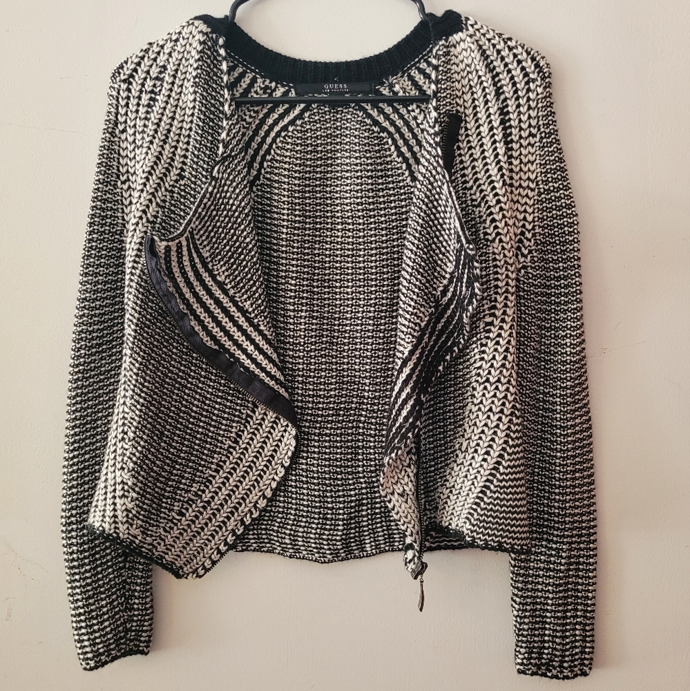 Guess Knit Moto Sweater